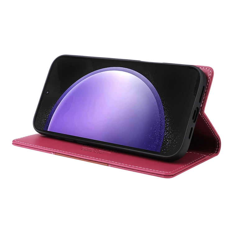For Samsung Galaxy S23 FE 5G GQUTROBE G01 RFID Anti-theft Leather Phone Case(Red)