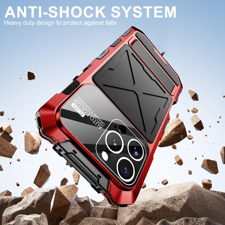 For iPhone 16 Pro R-JUST Life Waterproof Dustproof Shockproof Phone Case(Red)