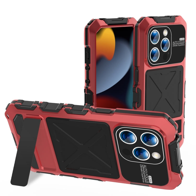 For iPhone 15 Pro R-JUST Life Waterproof Dustproof Shockproof Phone Case(Red)