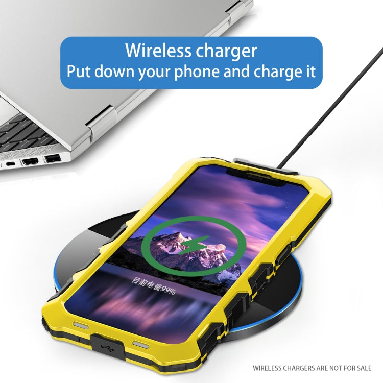 For iPhone 15 Pro R-JUST Life Waterproof Dustproof Shockproof Phone Case(Yellow)