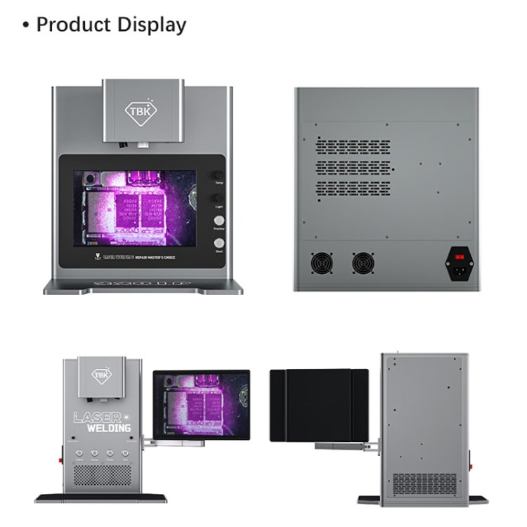 TBK 2205 Smart Infrared Laser Thermostatic Welding Machine with HD Camera, Plug:UK Plug(External LCD)