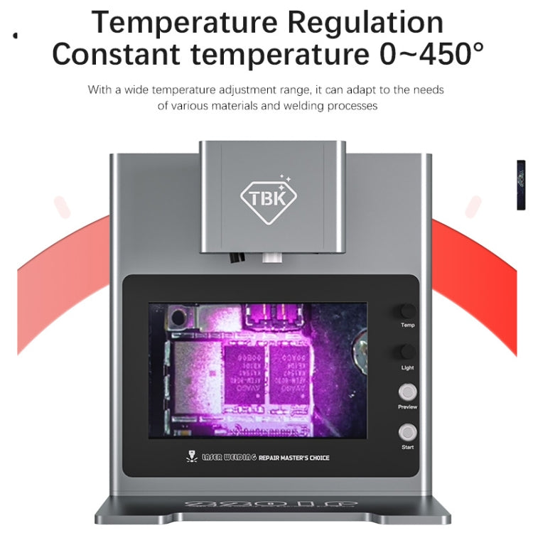 TBK 2205 Smart Infrared Laser Thermostatic Welding Machine with HD Camera, Plug:UK Plug(External LCD)