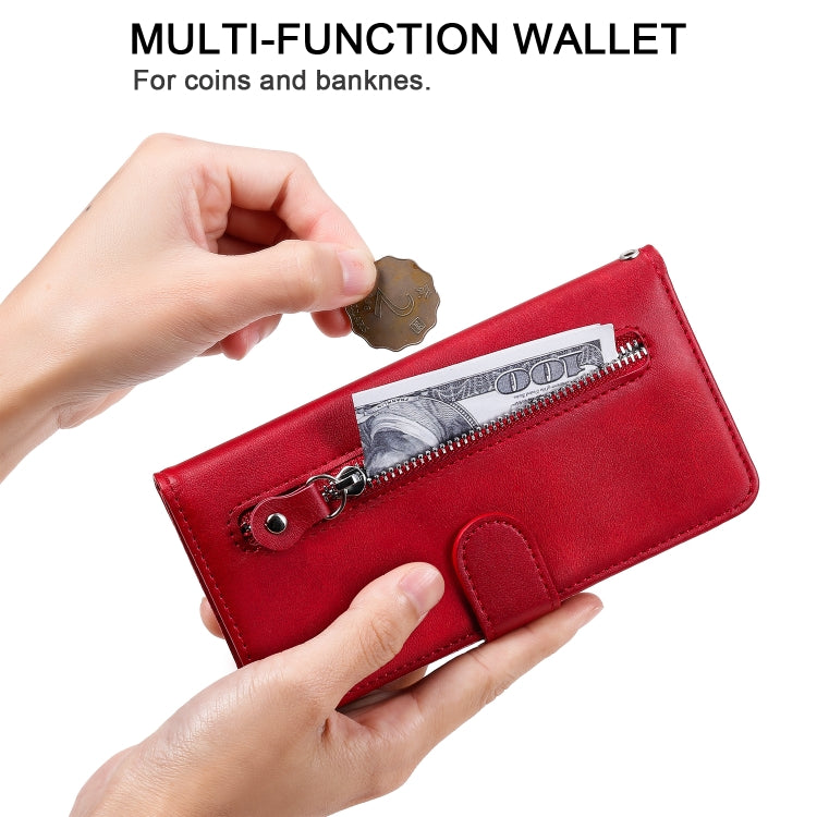 Fashion Calf Texture Zipper Horizontal Flip Leather Case with Stand & Card Slots & Wallet Function, For Samsung Galaxy Note20 Ultra, For Samsung Galaxy Note20, For Huawei Honor 9X Lite