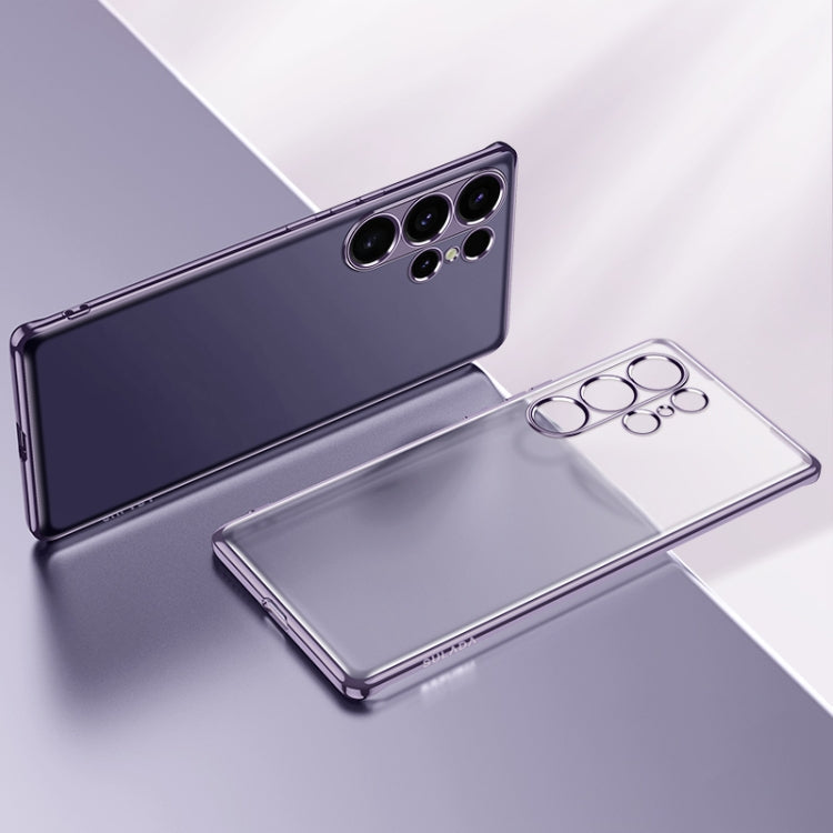 For Samsung Galaxy S25 5G SULADA Electroplating Frosted TPU Phone Case(Purple)