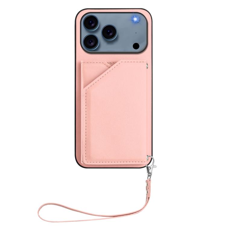 Skin Feel Four Card Slots Phone Case with Wrist Strap, For iPhone 17 Pro Max, For iPhone 17 Pro, For iPhone 17, For iPhone Air