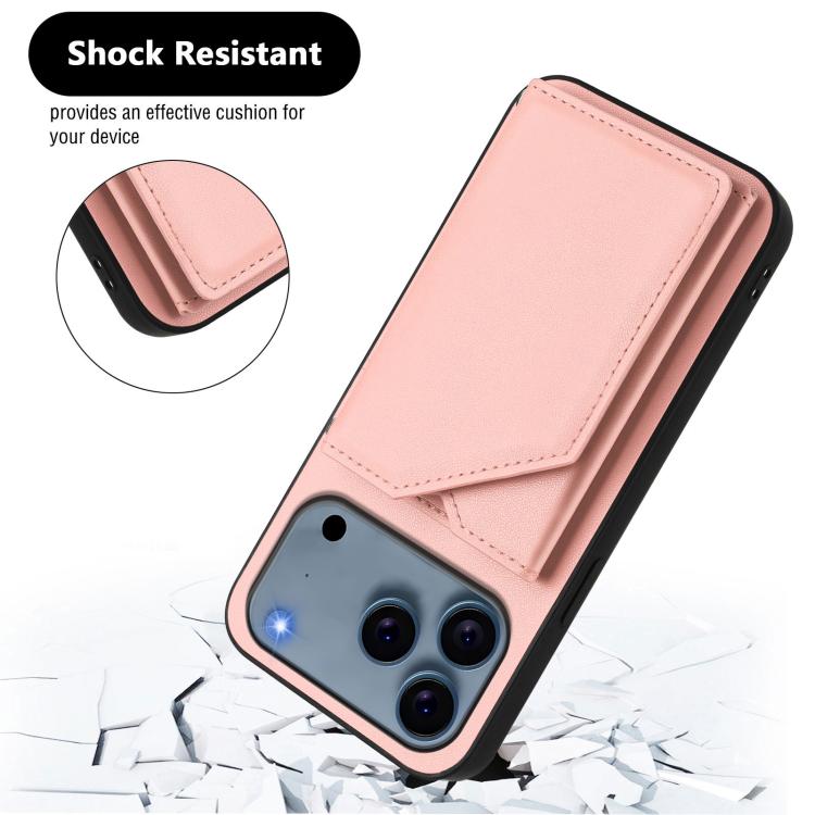 Skin Feel Four Card Slots Phone Case with Wrist Strap, For iPhone 17 Pro Max, For iPhone 17 Pro, For iPhone 17, For iPhone Air