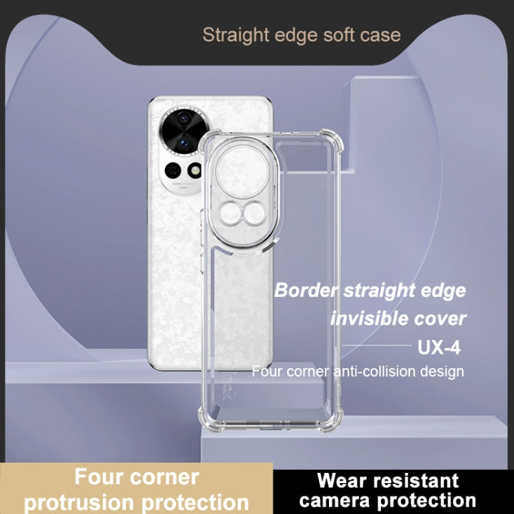 For Huawei Nova 12 Pro / 12 Ultra IMAK UX-4 Series Four-corner Shockproof Phone Case(Transparent)