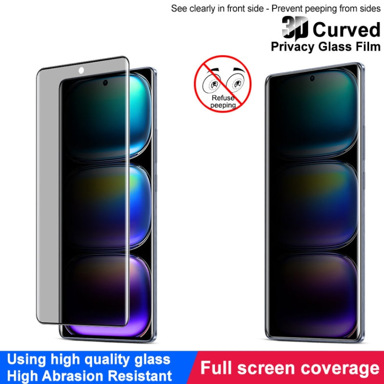 For Infinix Hot 50 Pro+ 4G imak 3D Curved Privacy Full Screen Tempered Glass Film