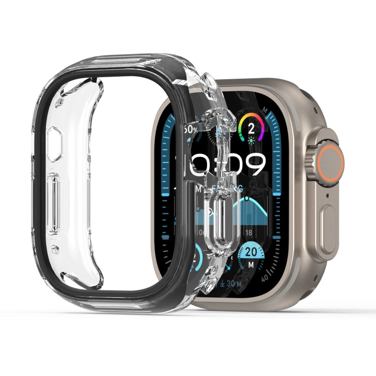 For Apple Watch Ultra 1 / 2 / 3 49mm DUX DUCIS Camo Series TPU Hybrid PC Watch Protective Case(Black)