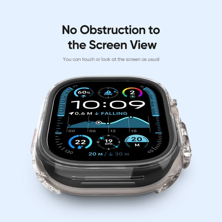 For Apple Watch Ultra 1 / 2 / 3 49mm DUX DUCIS Camo Series TPU Hybrid PC Watch Protective Case(Black)