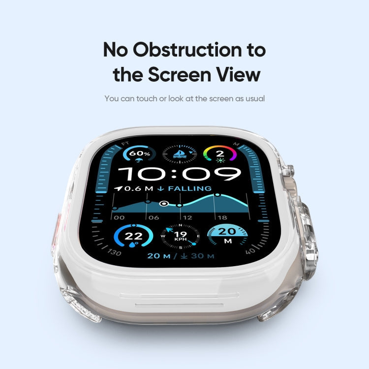 For Apple Watch Ultra 1 / 2 / 3 49mm DUX DUCIS Camo Series TPU Hybrid PC Watch Protective Case(White)