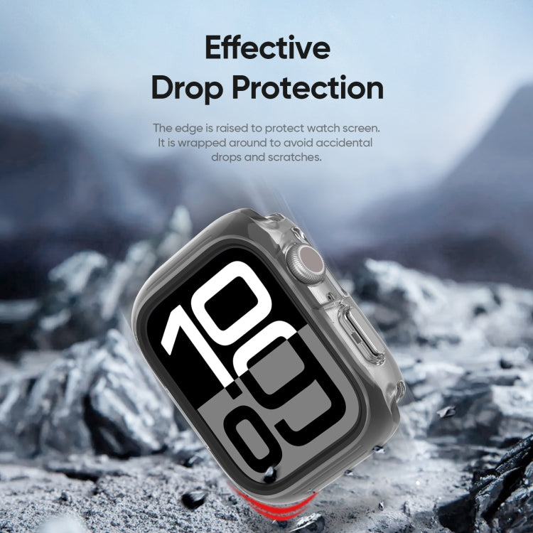 For Apple Watch Series 10 / 11 42mm DUX DUCIS Camo Series TPU Hybrid PC Watch Protective Case(Black)