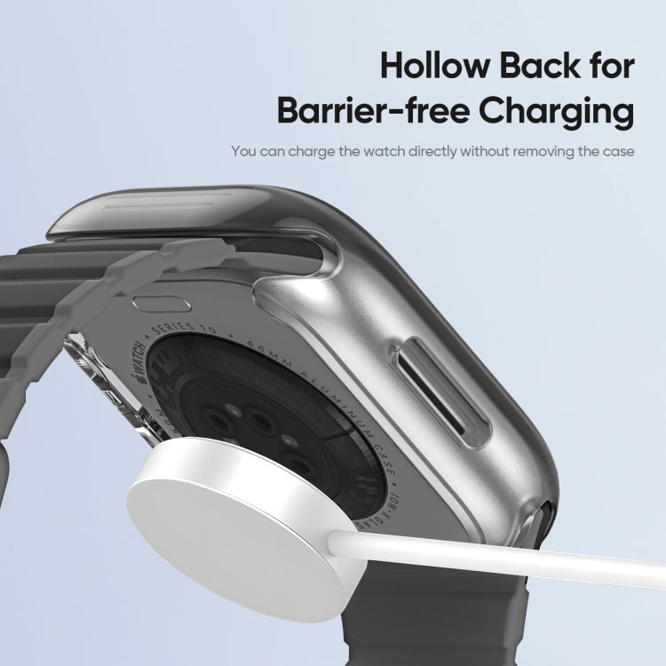 For Apple Watch Series 10 / 11 42mm DUX DUCIS Camo Series TPU Hybrid PC Watch Protective Case(Black)