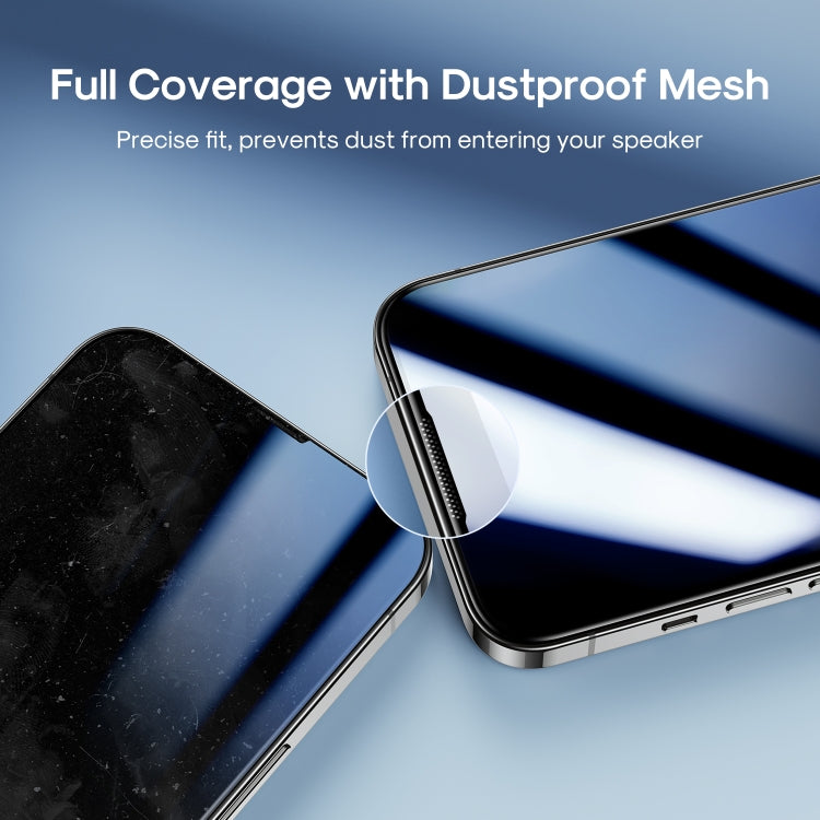 For iPhone 15 Pro JOYROOM Knight Series 2.5D Full Screen HD Tempered Glass Film