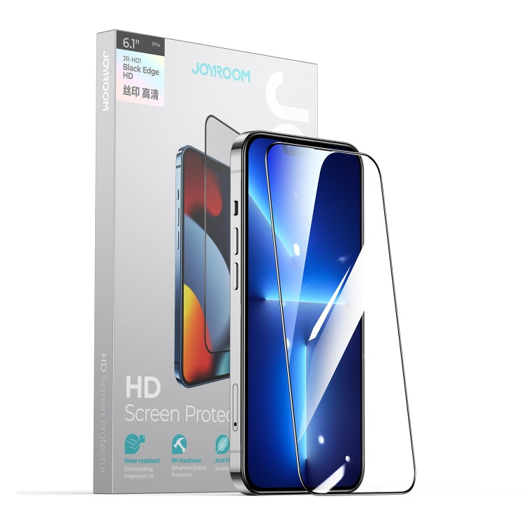 For iPhone 15 Pro JOYROOM Knight Series 2.5D Full Screen HD Tempered Glass Film