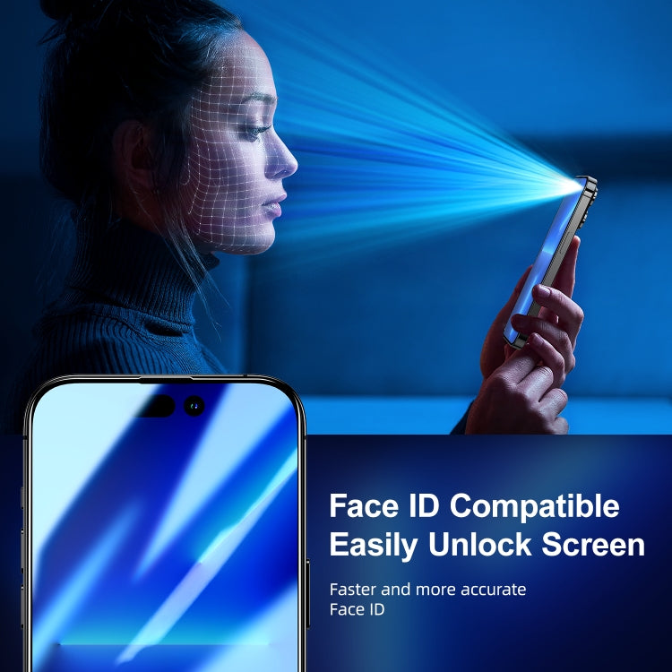 For iPhone 15 Pro JOYROOM Knight Series 2.5D Full Screen Privacy Tempered Film