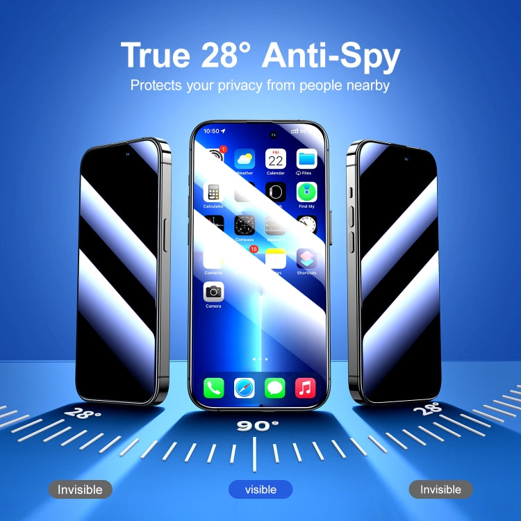 For iPhone 15 Plus JOYROOM Knight Series 2.5D Full Screen Privacy Tempered Film