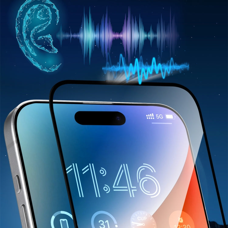 For iPhone 16 Pro JOYROOM Zero Sense Series 2.5D Full Screen HD Tempered Glass Film