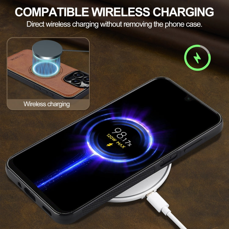 For iPhone 16 Pro LC.IMEEKE Magsafe Phone Case(Brown)