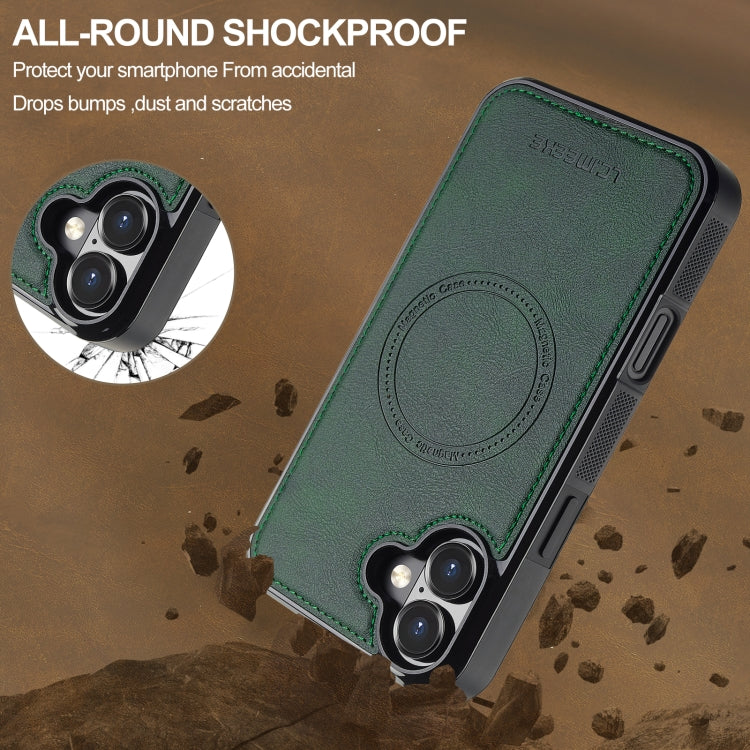 For iPhone 16 Plus LC.IMEEKE Magsafe Phone Case(Green)