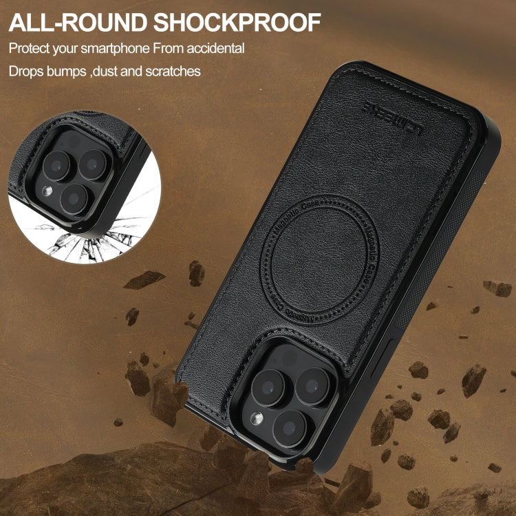 For iPhone 15 Pro Max LC.IMEEKE Magsafe Phone Case(Black)