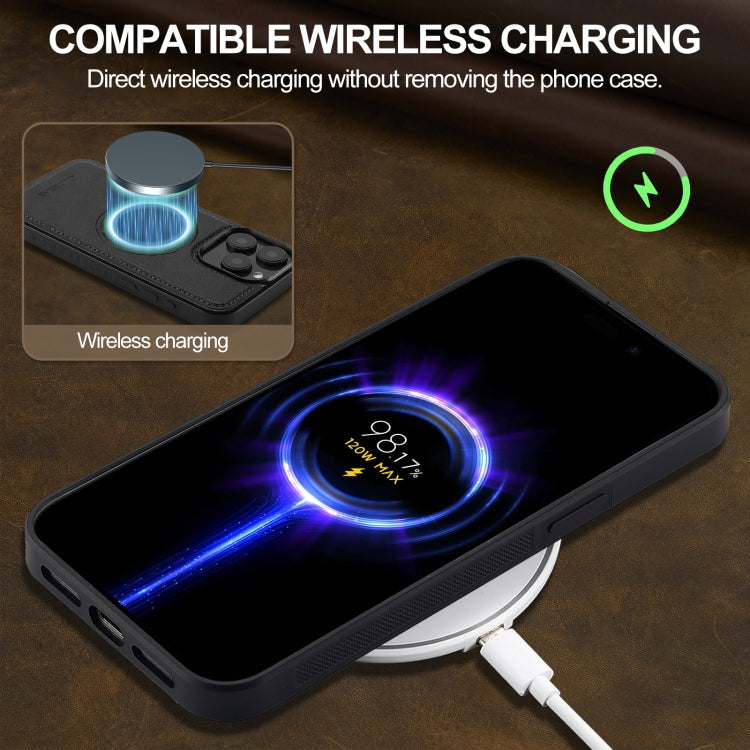 For iPhone 15 Pro Max LC.IMEEKE Magsafe Phone Case(Black)