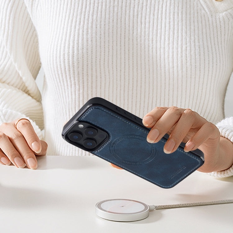 For iPhone 15 Pro Max LC.IMEEKE Magsafe Phone Case(Blue)