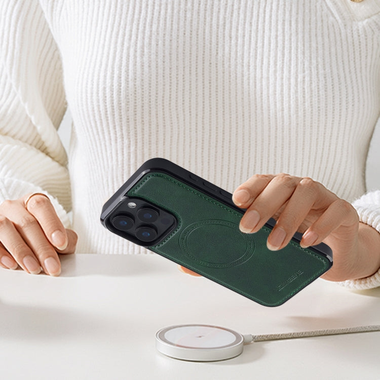 For iPhone 15 Pro Max LC.IMEEKE Magsafe Phone Case(Green)