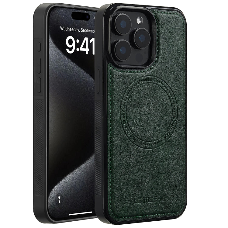 For iPhone 15 Pro LC.IMEEKE Magsafe Phone Case(Green)