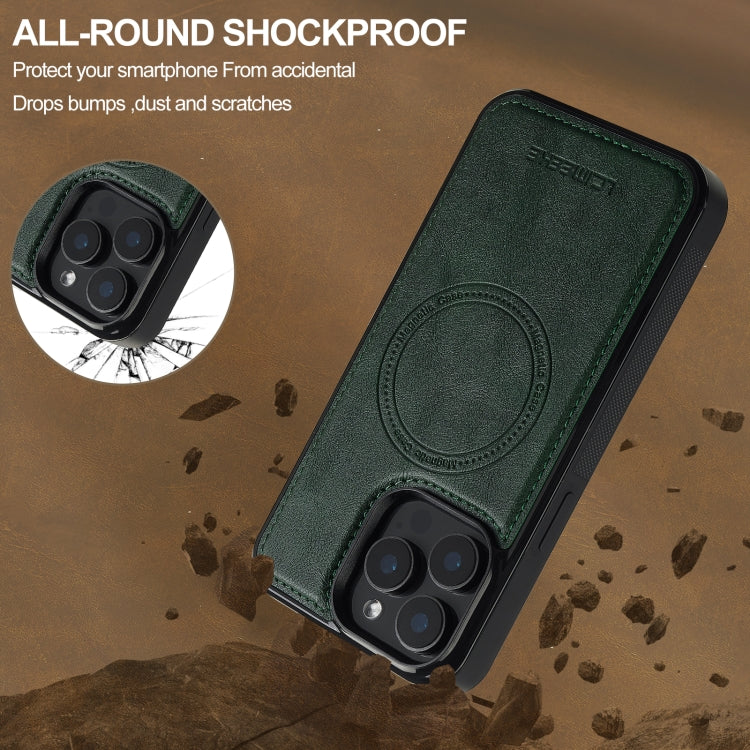 For iPhone 15 Pro LC.IMEEKE Magsafe Phone Case(Green)