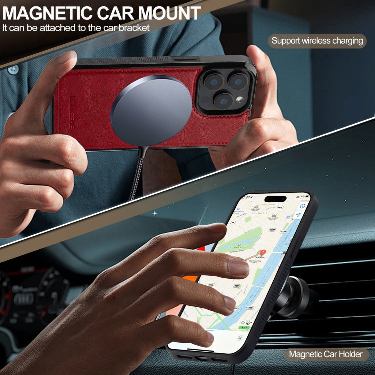 For iPhone 14 Pro LC.IMEEKE Magsafe Phone Case(Red)