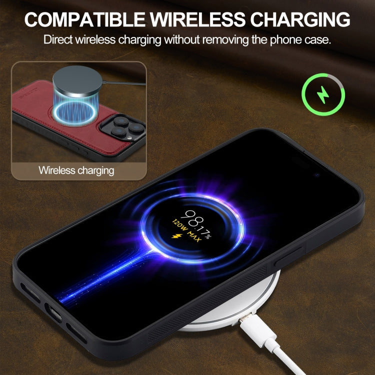 For iPhone 14 Pro LC.IMEEKE Magsafe Phone Case(Red)