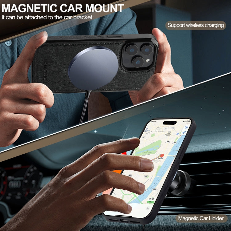 For iPhone 14 Pro LC.IMEEKE Magsafe Phone Case(Black)