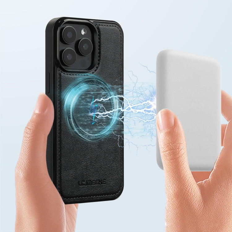 For iPhone 14 Pro LC.IMEEKE Magsafe Phone Case(Black)