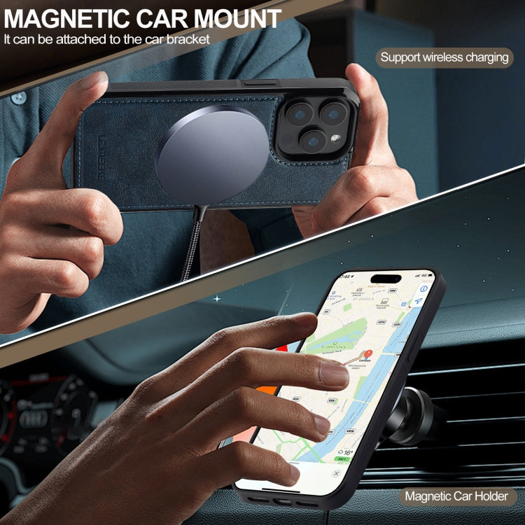 For iPhone 14 Pro LC.IMEEKE Magsafe Phone Case(Blue)