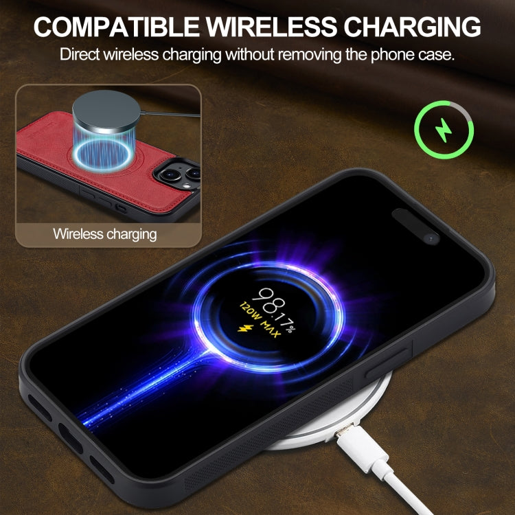 For iPhone 15 Plus / 14 Plus LC.IMEEKE Magsafe Phone Case(Red)