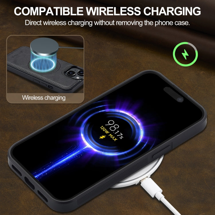 For iPhone 15 Plus / 14 Plus LC.IMEEKE Magsafe Phone Case(Black)