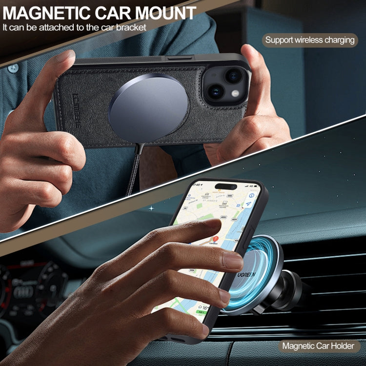 For iPhone 14 / 13 LC.IMEEKE Magsafe Phone Case(Black)