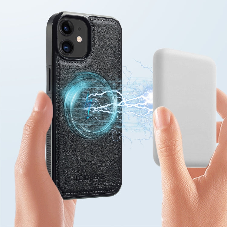 For iPhone 12 mini LC.IMEEKE Magsafe Phone Case(Black)