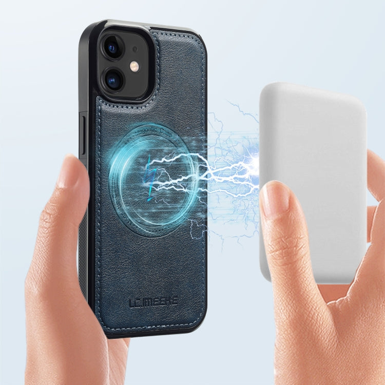 For iPhone 12 mini LC.IMEEKE Magsafe Phone Case(Blue)