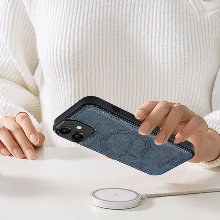 For iPhone 11 LC.IMEEKE Magsafe Phone Case(Blue)