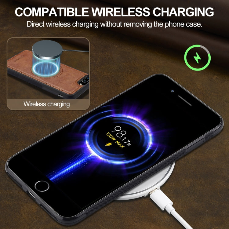 For iPhone 17e / 16e LC.IMEEKE Magsafe Phone Case(Brown)