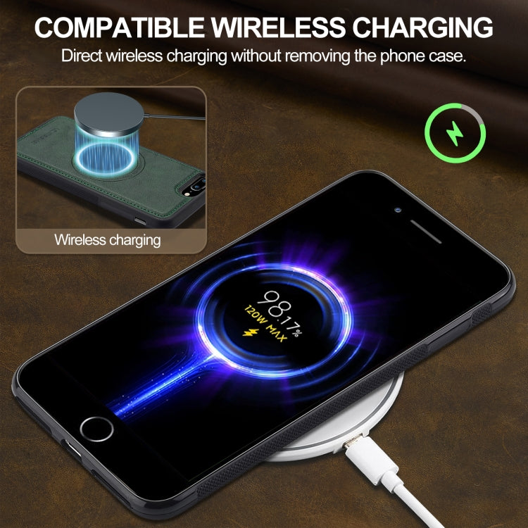 For iPhone 8 Plus / 7 Plus LC.IMEEKE Magsafe Phone Case(Blue)