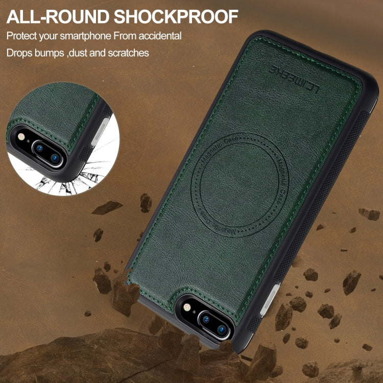 For iPhone 8 Plus / 7 Plus LC.IMEEKE Magsafe Phone Case(Green)