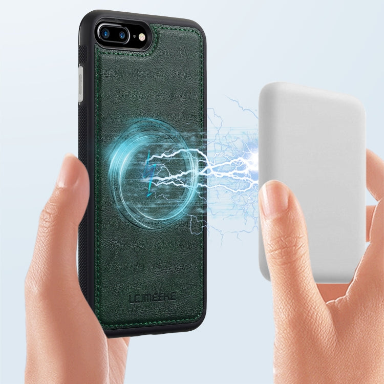 For iPhone 8 Plus / 7 Plus LC.IMEEKE Magsafe Phone Case(Green)