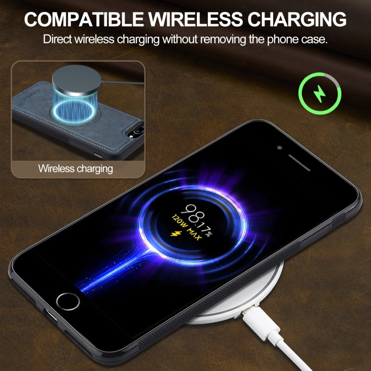 For iPhone 8 Plus / 7 Plus LC.IMEEKE Magsafe Phone Case(Green)