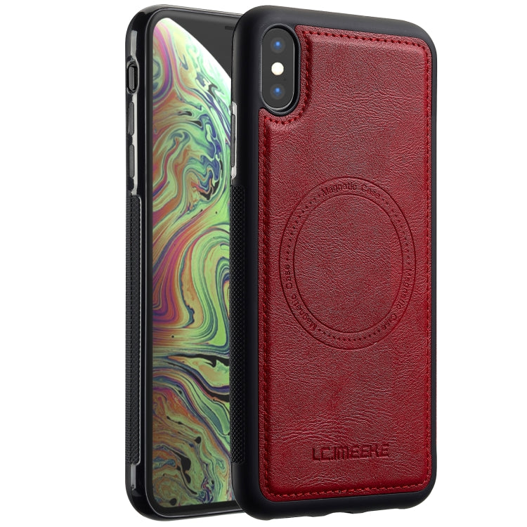 For iPhone XR LC.IMEEKE Magsafe Phone Case(Red)