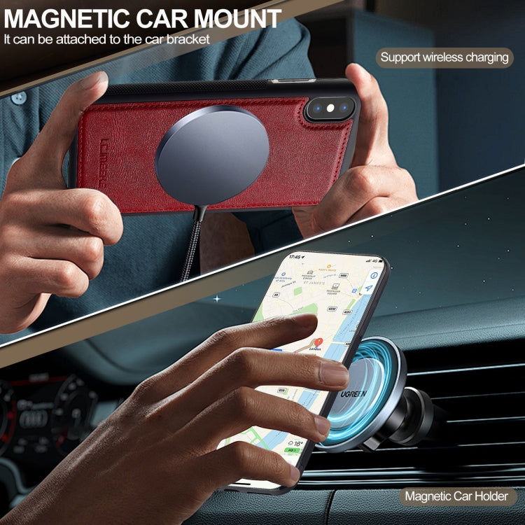 For iPhone XR LC.IMEEKE Magsafe Phone Case(Red)