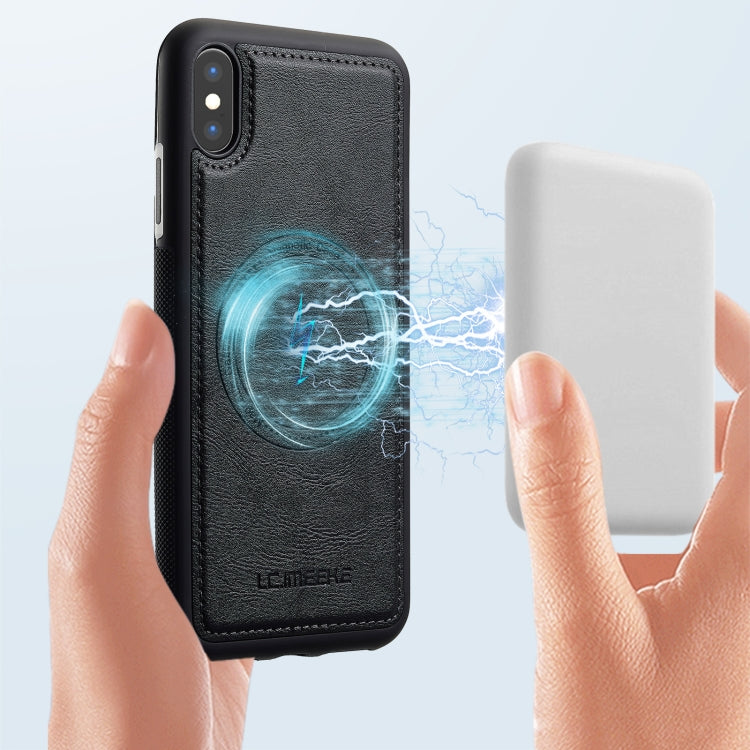 For iPhone XR LC.IMEEKE Magsafe Phone Case(Black)