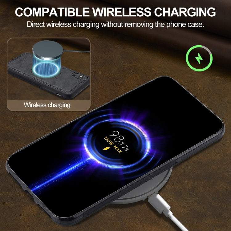 For iPhone XS Max LC.IMEEKE Magsafe Phone Case(Black)